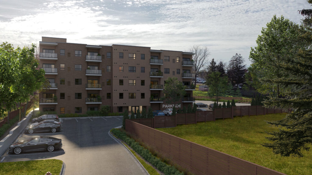 Book a tour of the Parkside Living building in Thorold